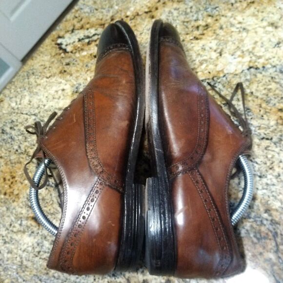 Mens Alexander McQueen Leather Derby Shoes sz 42 US 11.5 Brown Cap Toe main image 12